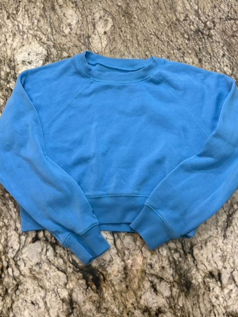 KATIE J NYC Cropped Crewneck Sweatshirt